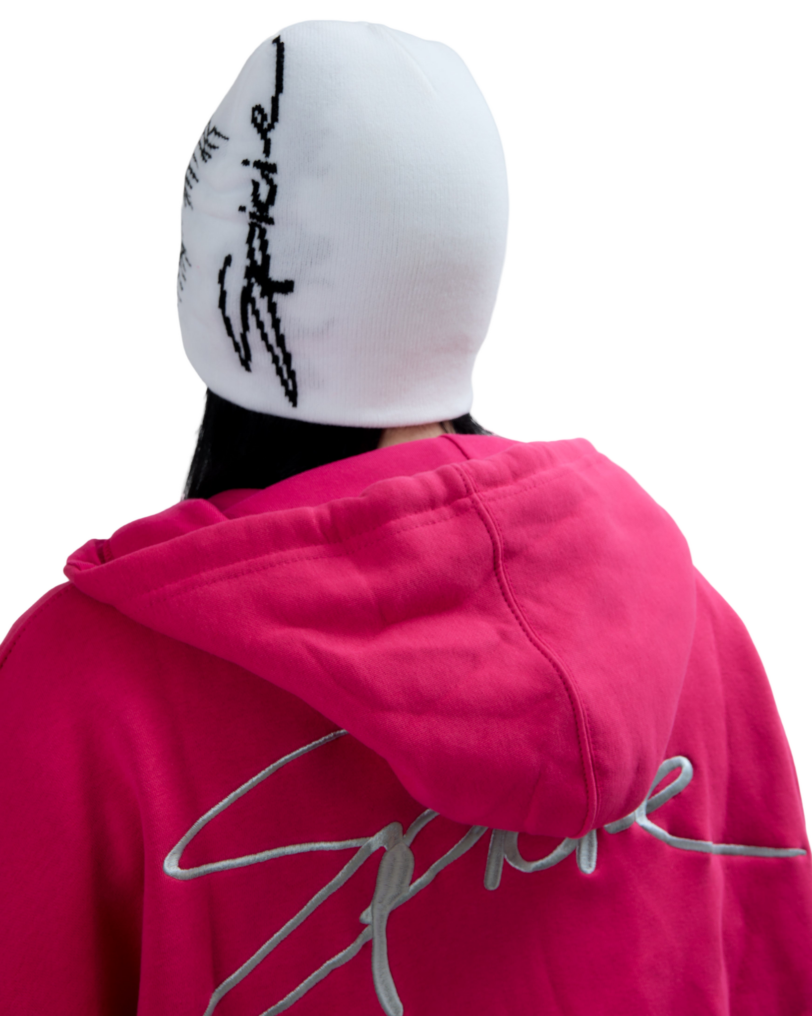 White Butterfly Beanie