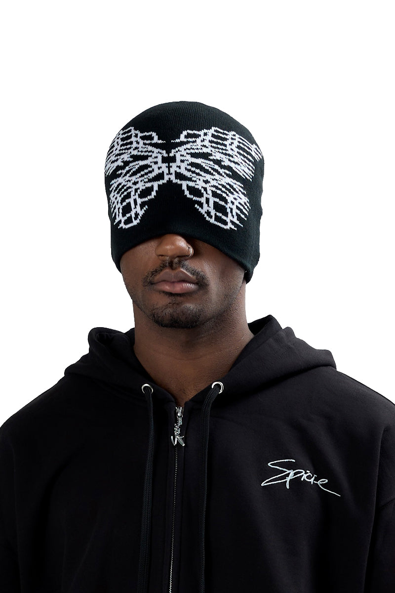 Black Butterfly Beanie