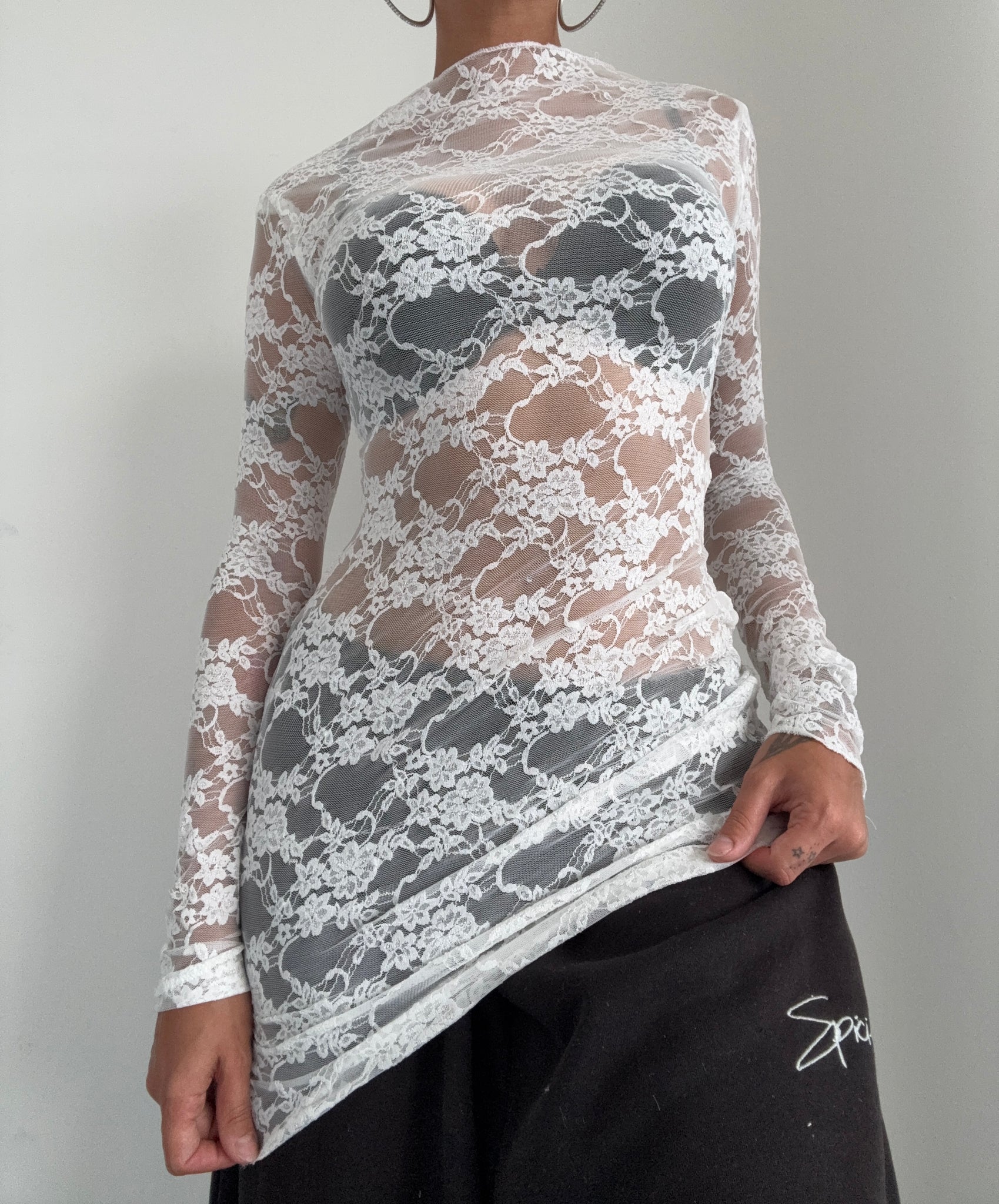 Lace Mesh Dress