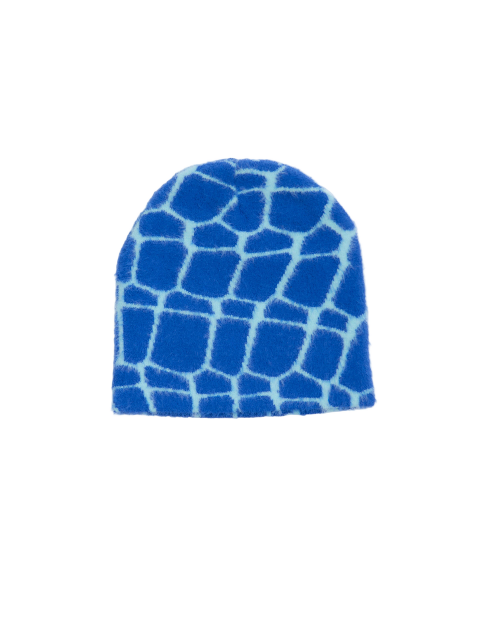 Blue Fuzzy Beanie
