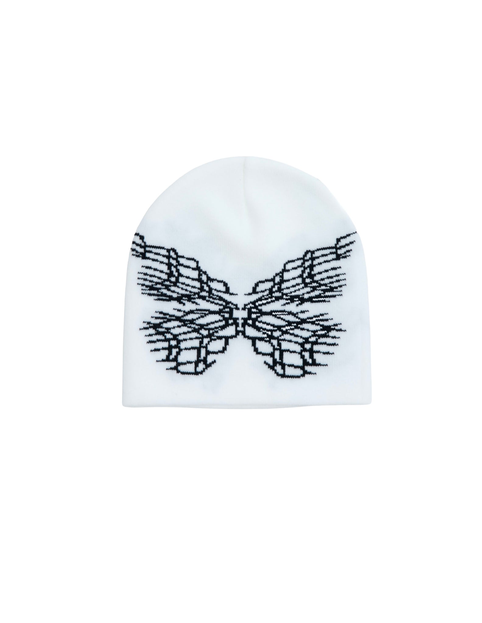 White Butterfly Beanie