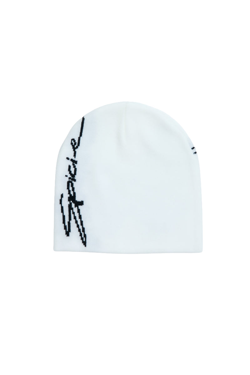 White Butterfly Beanie